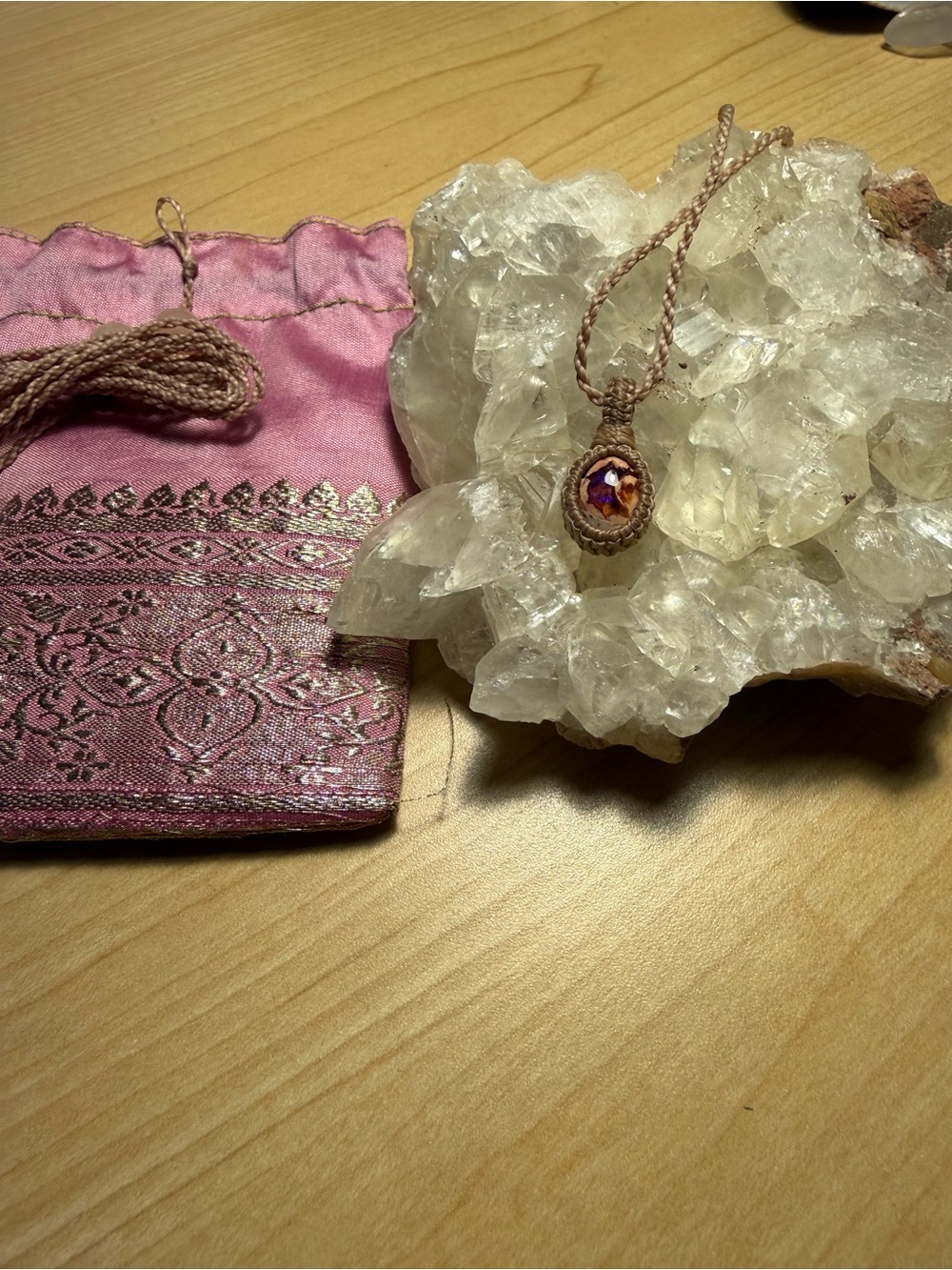 Mexican Fire Opal Macreme